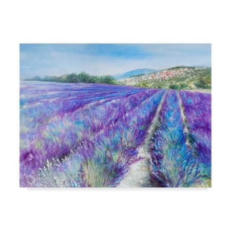 Li Bo 'Lavender 4' Canvas Art,18x24